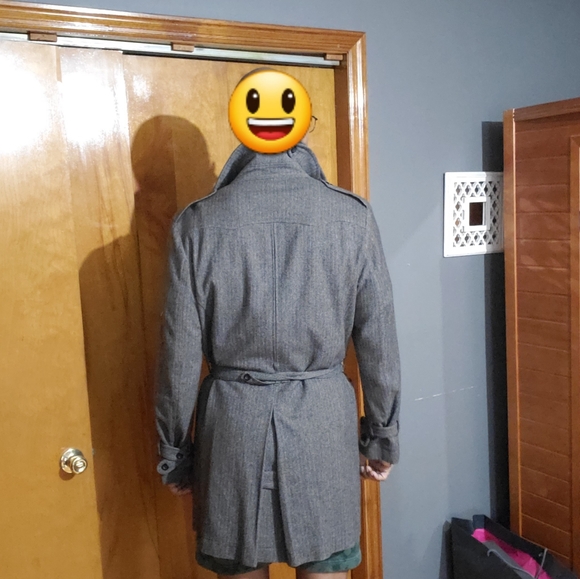 French Connection Tweed Trench Coat - Picture 9 of 9